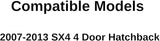 Driver Left Side Rear Door Window Door Glass Compatible with Suzuki SX4 4 Door Hatchback 2007-2013 Models