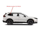 Chrome Moulding Clear Color Passenger Right Side Quarter Window Quarter Glass Compatible with Honda CR-V 2023-2024 Models