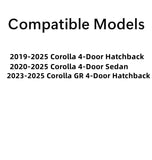 Driver Left Side Front Vent Window Vent Glass Compatible with Toyota Corolla 4 Door Hatchback 2019-2025 / Corolla 4 Door Sedan 2020-2025 Models