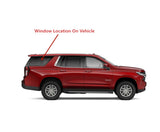 Passenger Right Side Quarter Window Quarter Glass Compatible with Chevrolet Tahoe / GMC Yukon 2021-2025 Models (Not For Yukon XL)