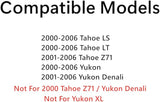 Driver Left Side Rear Quarter Window Quarter Glass Compatible with GMC Yukon/Chevrolet Tahoe 2000-2006 Models