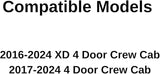 Driver Left Side Rear Door Window Door Glass Compatible with Nissan Titan 2017-2021 / Titan XD 2016-2021 4 Door Crew Cab Models