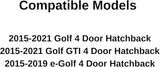 Driver Left Side Rear Door Window Door Glass OEM Compatible with Volkswagen Golf / Golf GTI / e-Golf 4 Door Hatchback 2015-2022 Models