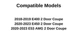 Tempered Driver Left Side Door Window Door Glass Compatible with Mercedes Benz E400 2018-2019 E450 E53AMG 2020-2023 2 Door Coupe Models