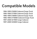 Tempered Driver Left Side Front Door Window Door Glass Compatible with Ford CF6000 CF7000 CF8000 CFT8000 1986-1998 / Sterling Trucks SC7000 SC8000 1997-2008 Cabover/Cargo Truck