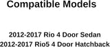 Passenger Right Side Front Door Window Door Glass Compatible with Kia Rio Rio5 2012-2017 Models