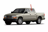 Driver Left Side Rear Door Window Door Glass Compatible with GMC Jimmy 1995-2001 / Envoy 1998-2001 4 Door Models
