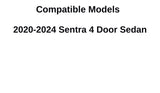 Driver Left Side Rear Vent Window Vent Glass Compatible with Nissan Sentra 2020-2024 Models