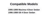 Driver Left Side Rear Vent Glass Vent Window Compatible with Nissan Maxima/Infiniti I30 4 Door Sedan 1995-1999 Models