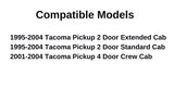 Passenger Right Side Front Door Window Door Glass Compatible with Toyota Tacoma 1995-2004 Models