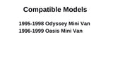 Passenger Right Side Front Door Window Door Glass Compatible with Honda Odyssey/ Isuzu Oasis 1995-1999 Models
