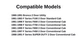 Driver Left Side Front Vent Window Vent Glass Compatible with Ford F450/F600/F700/F800/F-Super Duty 2 Door Conventional Cab 1981-1999 Models