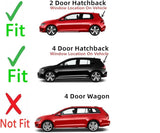 Rear Heated Back Window Back Glass Compatible with Volkswagen e-Golf / Golf / Golf GTI Hatchback 2015-2022 Models