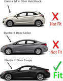 Driver Left Side Door Window Door Glass Compatible with Hyundai Elantra 2 Door Coupe 2013-2016 Models