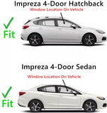Passenger Right Side Front Door Window Door Glass Compatible with Subaru Impreza 2017-2023 Models