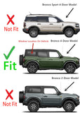 Tempered Privacy Passenger Right Side Quarter Window Quarter Glass Compatible with Ford Bronco 2021-2025 4 Door Models