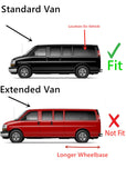 Driver Left Side Rear Quarter Window Quarter Glass Compatible with Chevrolet Express/GMC Savana 1996-2025 Standard Van Only