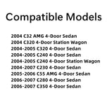 Driver Left Side Front Door Window Door Glass Compatible with Mercedes Benz C230 / C240 / C280/ C320 / C32 AMG / C350 / C55AMG 4 Door Sedan 2004-2007 Models