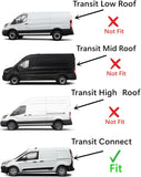 Clear Driver Left Side Rear Back Window Back Glass Compatible with Ford Transit Connect 2014-2023 Models