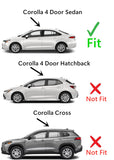 Driver Left Side Rear Door Window Door Glass Compatible with Toyota Corolla 4 Door Sedan 2020-2025 Models