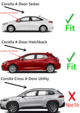 Driver Left Side Front Vent Window Vent Glass Compatible with Toyota Corolla 4 Door Hatchback 2019-2025 / Corolla 4 Door Sedan 2020-2025 Models