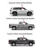 Tempered Passenger Right Side Front Door Window Door Glass Compatible with Toyota Tundra Pickup 2022-2025 / Sequoia 2023-2025 Models