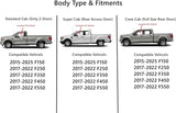 Tempered Driver Left Side Front Door Window Door Glass Compatible with Ford F150 2015-2025 / F250 F350 F450 F550 2017-2022 Models