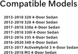 Driver Left Side Rear Door Window Door Glass Compatible with BMW ActiveHybrid 3 & 320i & 328i & 328d & 330i & 330e & 335i & 340i 2012-2020 / M3 2015-2018 4 Door Sedan Models