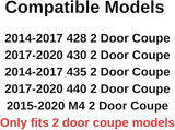Passenger Right Side Door Window Door Glass Compatible with BMW 428i / 435i / 430i / 440i / M4 2 Door Coupe 2014-2020 Models