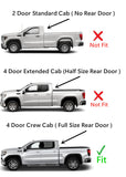 Driver Left Side Rear Door Window Door Glass Compatible with GMC Sierra/Chevrolet Silverado 1500 4-Door Crew Cab 2019-2025 Models