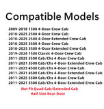 Passenger Right Side Rear Door Window Glass Compatible with Dodge Ram 1500 2009-2018 & 1500Classic 2019-2024 & 2500 3500 2010-2025 & 3500Cab/Chs 4500 5500 2011-2025 4-Door Crew/Extended Crew Pickups