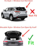 Movable Style Heated Rear Back Window Back Glass Compatible with Toyota Highlander 2008-2013 Models