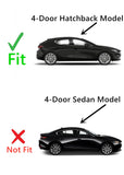 Passenger Right Side Rear Door Window Door Glass Compatible with Mazda 3 4-Door Hatchback 2019-2025 Models