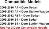 Driver Left Side Front Door Window Door Glass Compatible with Audi A4 S4 RS4 2009-2016 4 Door Model