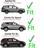 Passenger Right Side Front Door Window Door Glass Compatible with Hyundai Santa Fe 2013-2018 Models / Santa Fe Sport 2013-2018 Models / Santa Fe XL 2019 Models