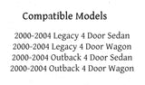 Driver Left Side Front Door Window Door Glass Compatible with Subaru Baja 4 Door Crew Cab 2003-2007 Models