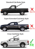 Driver Left Side Rear Door Window Door Glass Compatible with Ford Ranger Pickup 4 Door Crew Cab 2019-2023 Models