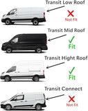 Driver Left Side Front Door Window Door Glass Compatible with Ford Transit 110.2" High-Roof 100.8" Mid-Roof Van 2015-2025 Models (Not for Transit Connect or Low-Roof Transit)