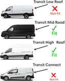 Factory Privacy Tinted Back Window Back Glass Driver Left Side Compatible with Ford Transit 100.8" Mid-Roof & 110.2" High-Roof 2015-2025 Models (Not For Low-Roof , Or Connect)