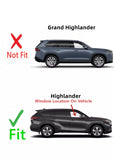 Tempered Passenger Right Side Front Door Window Door Glass Compatible with Toyota Highlander 2020-2025 Models