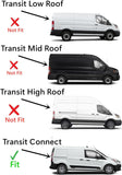 Clear Passenger Right Side Rear Back Window Back Glass Compatible with Ford Transit Connect 2014-2023 Models