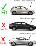 Passenger Right Side Rear Door Window Door Glass Compatible with Hyundai Elantra GT 4 Door Hatchback 2013-2017 Models