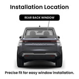Glass Only Heated Rear Back Window Back Glass Compatible with Rivian R1S 2022-2025 Models