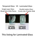 Laminated Passenger Right Side Rear Door Window Door Glass Compatible with Nissan Ariya 2023-2025 Models