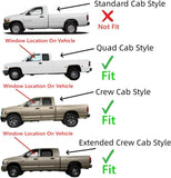 Tempered Privacy Driver Left Side Front Door Window Glass Compatible with Dodge Ram 1500 2009-2018 &1500 Classic 2019-2023 & 2500 3500 2010-2024 & 3500Cab/Chs 4500 5500 2011-2024 4-Door Pickup