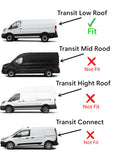Driver Left Side Front Door Window Door Glass Compatible with Ford Transit 83.2" Low-Roof Van 2015-2025 Models (Not for Mid/High Roof Transit, or Transit Connect)
