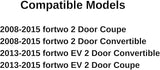 Driver Left Side Door Window Door Glass Compatible with Smart fortwo 2008-2015 Models