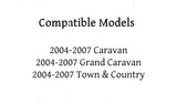 Passenger Right Side Front Door Window Door Glass Compatible with Dodge Caravan/Grand Caravan/Chrysler Town & Country 2004-2007 Models