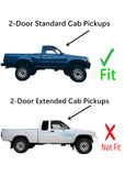 With Gasket Include 3-Panel Manual Rear Back Slider Window Glass Compatible with Toyota Pickup 2-Door Standard Cab 1984-1995 Models (Not For Extended Or Tacoma Pickups)