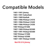 Passenger Right Side Front Door Window Door Glass Compatible with GMC Jimmy Suburban Topkick 1981-1991 / C-Series K-Series Pickup 1981-1986 / R-Series V-Series Pickup 1987-1991
